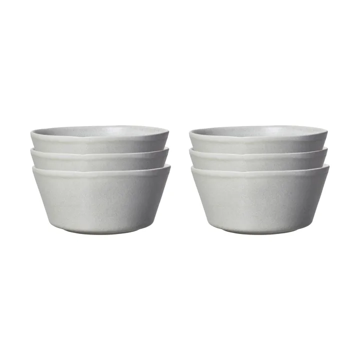 Sandsbro tigela light grey, Ø15 cm, conjunto de 6 - Scandi Living