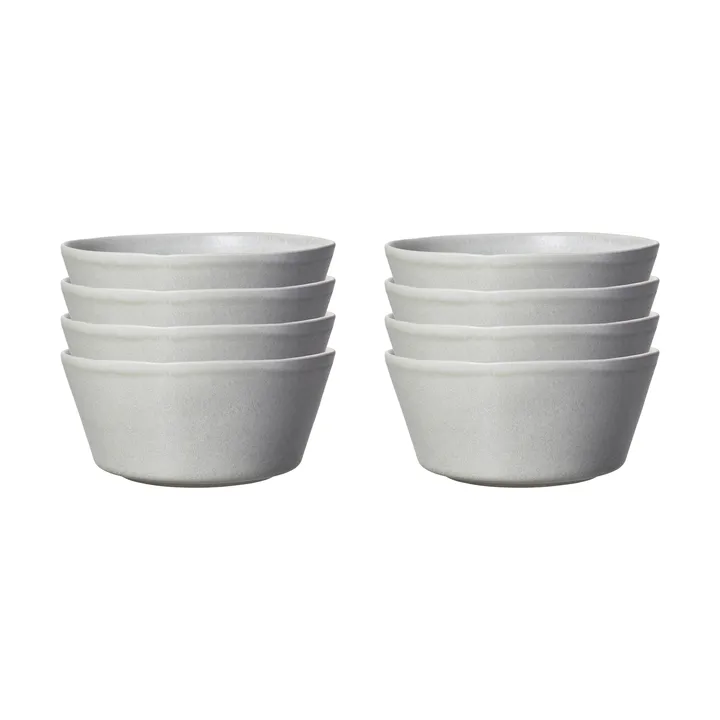 Sandsbro tigela light grey, Ø15 cm, conjunto de 8 - Scandi Living