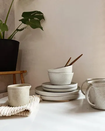 Sandsbro tigela light grey, Ø15 cm, conjunto de 8 - Scandi Living