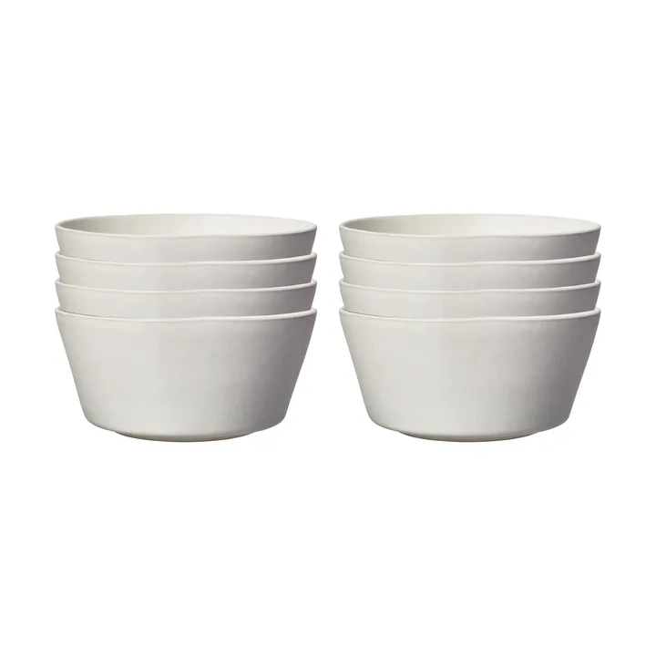 Sandsbro tigela off white, Ø15 cm, conjunto de 8 - Scandi Living