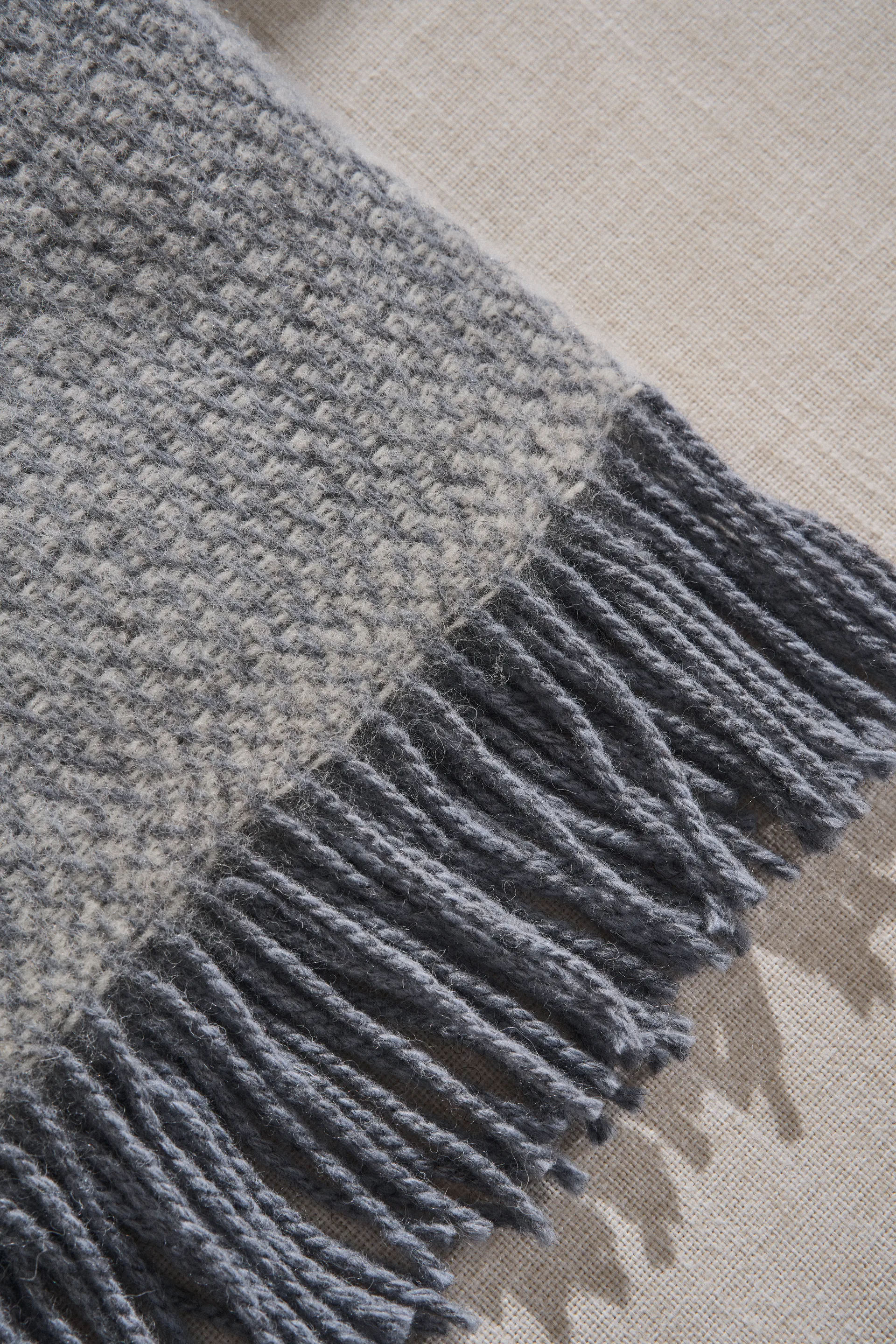 Sandstone manta de lã 130x180 cm, Azul pombo mesclado Scandi Living