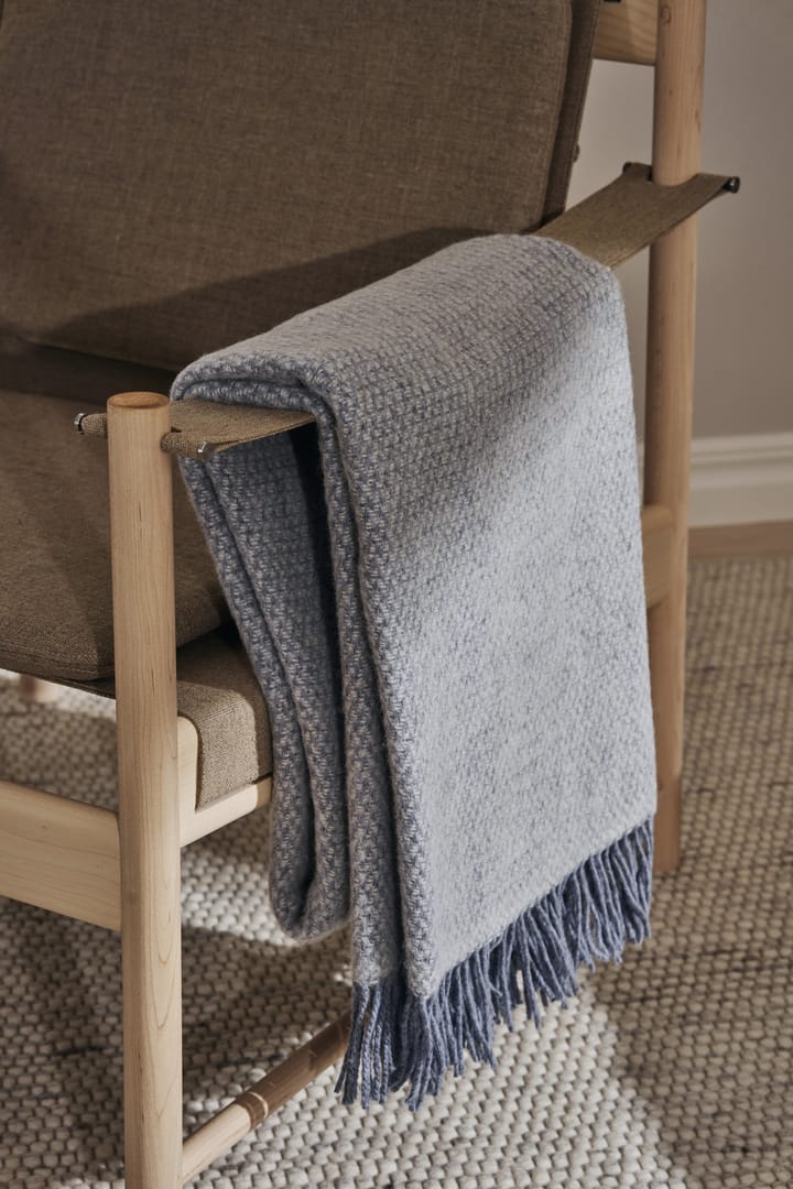 Sandstone manta de lã 130x180 cm, Azul pombo mesclado Scandi Living