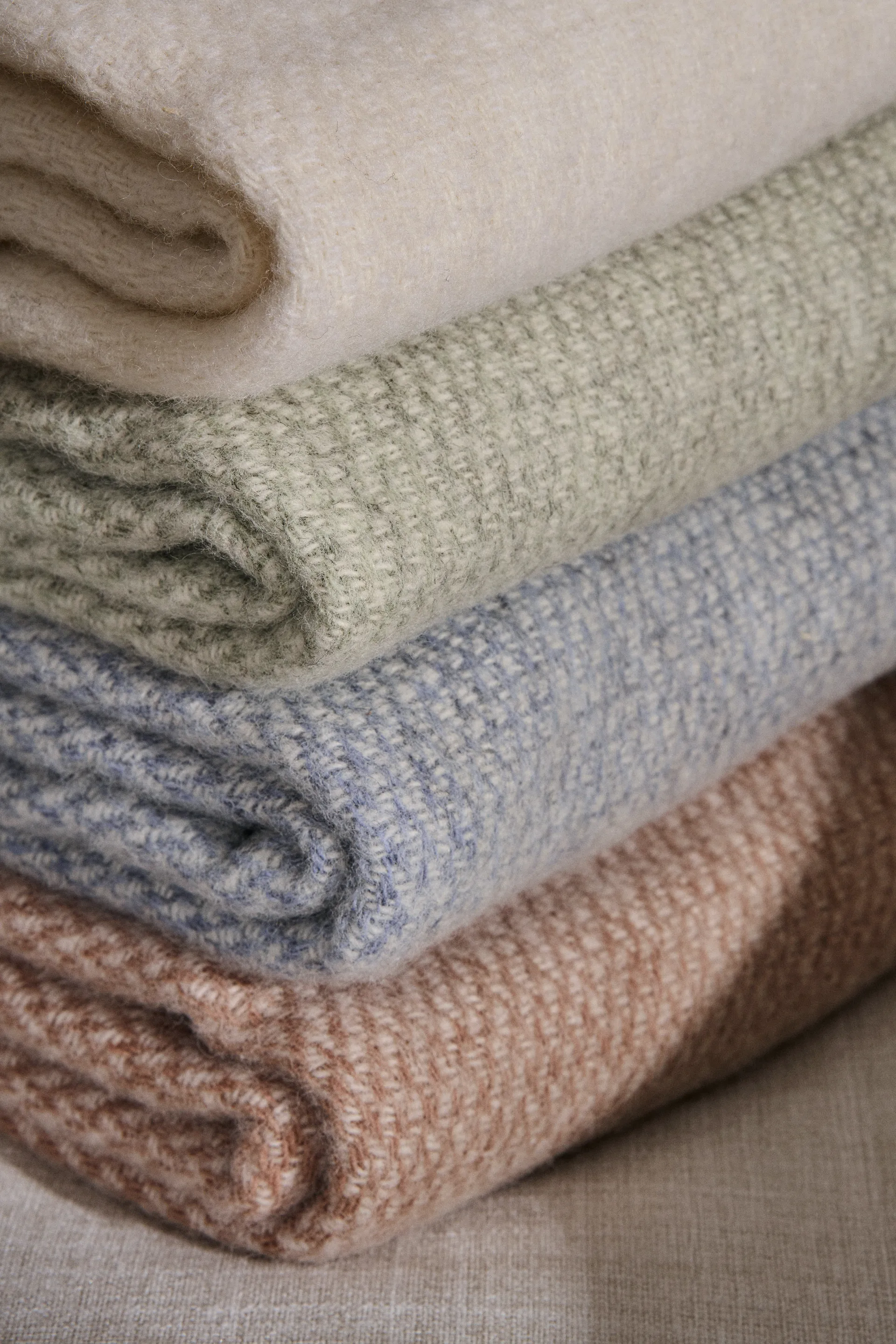 Sandstone manta de lã 130x180 cm, Indigo azul Scandi Living