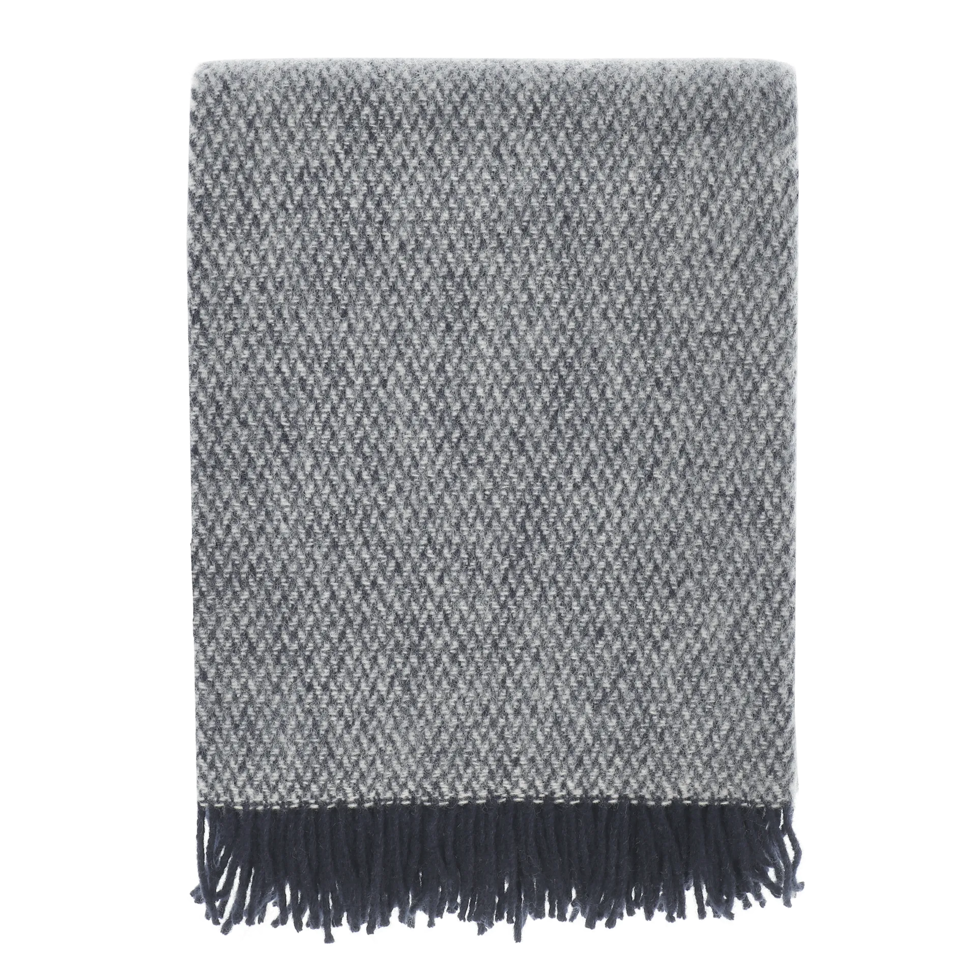 Sandstone manta de lã 130x180 cm, Indigo azul Scandi Living