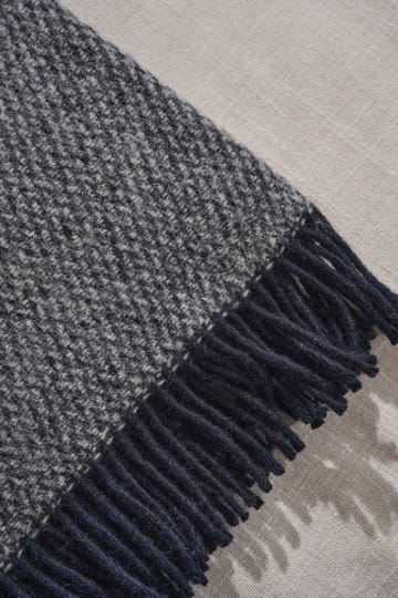 Sandstone manta de lã 130x180 cm - Indigo azul - Scandi Living