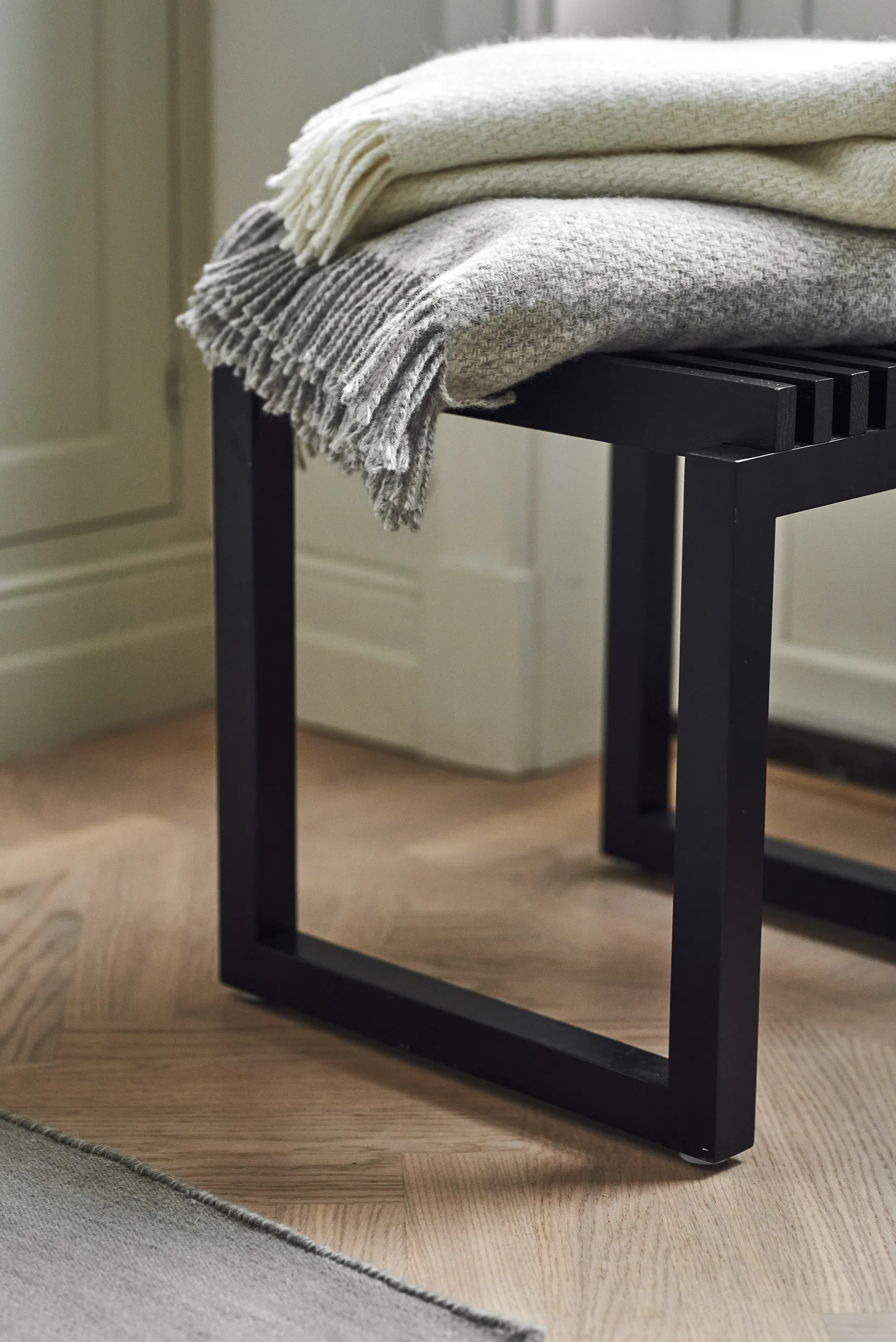 Sandstone manta de lã 130x180 cm, Light grey Scandi Living