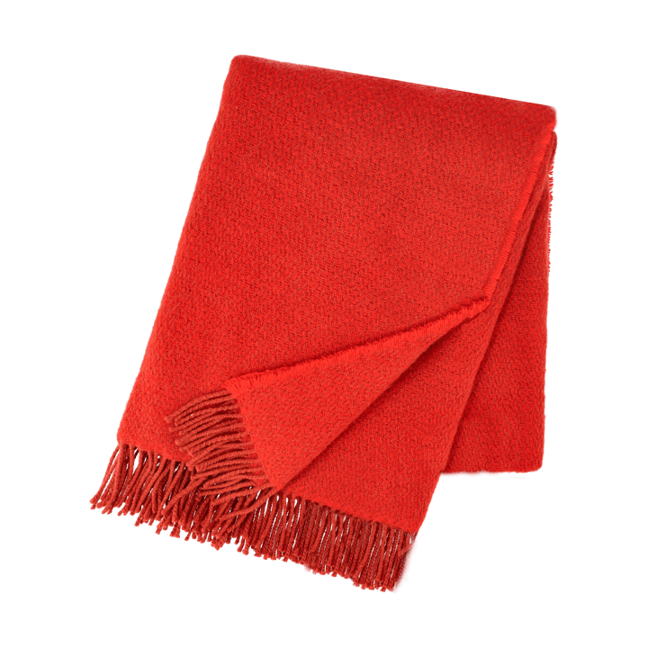 Sandstone manta de lã 130x180 cm - Vermelho - Scandi Living