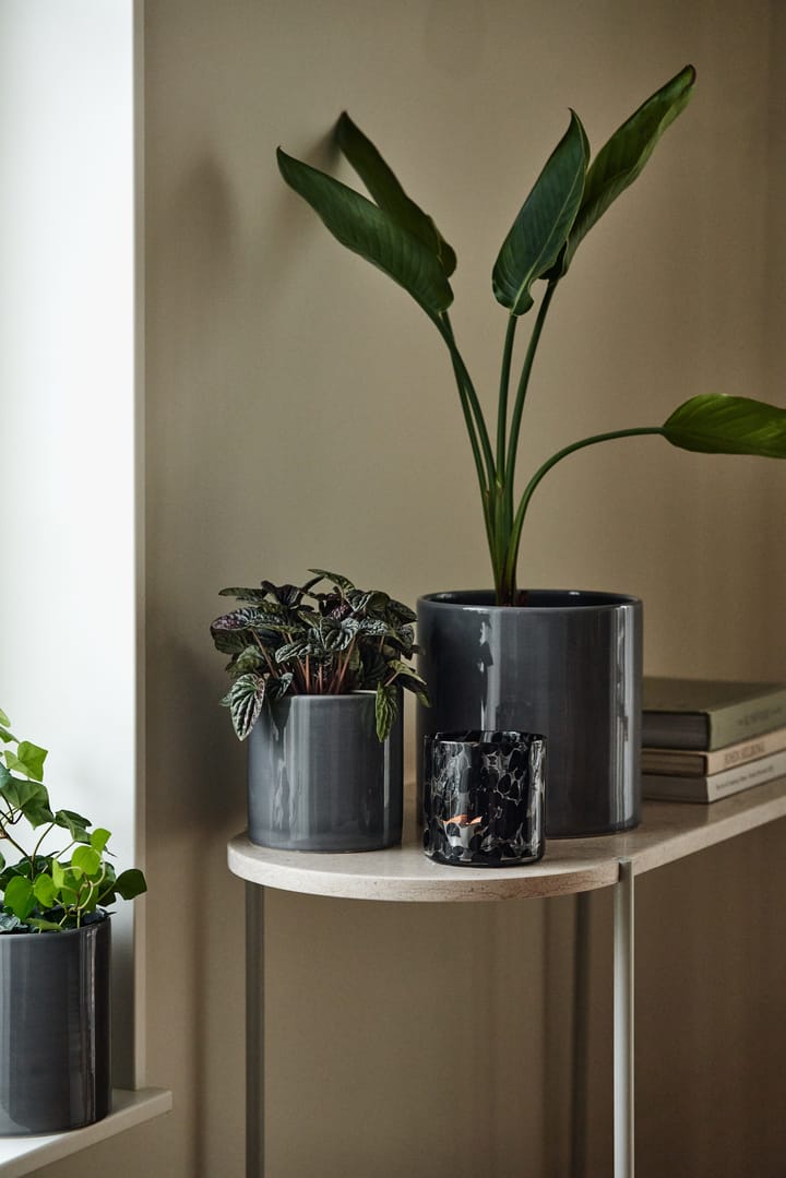 Sleek pote Ø12 cm, Charcoal Scandi Living