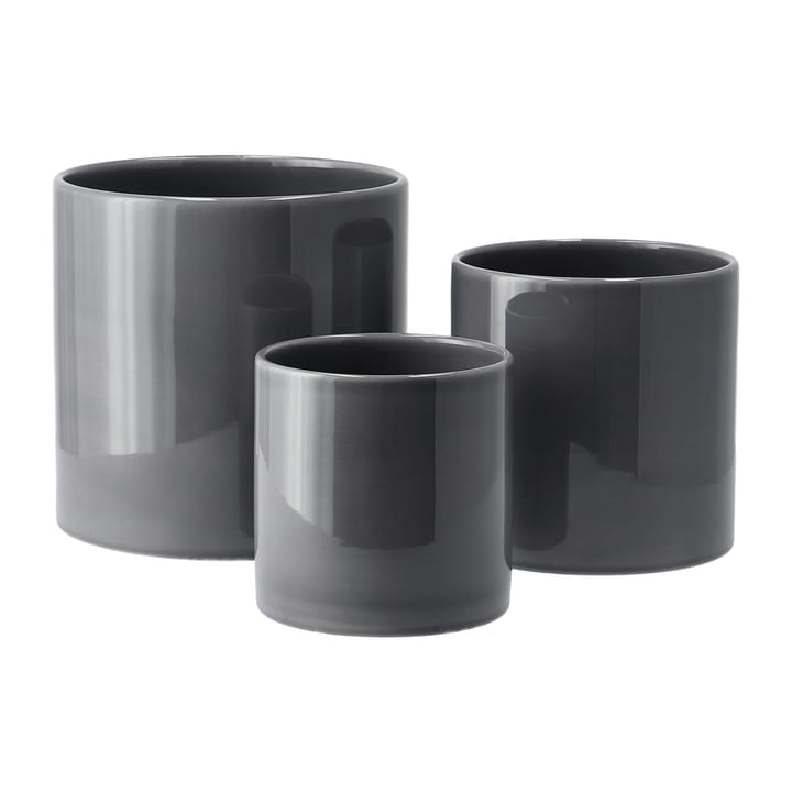 Sleek pote Ø12 cm, Charcoal Scandi Living