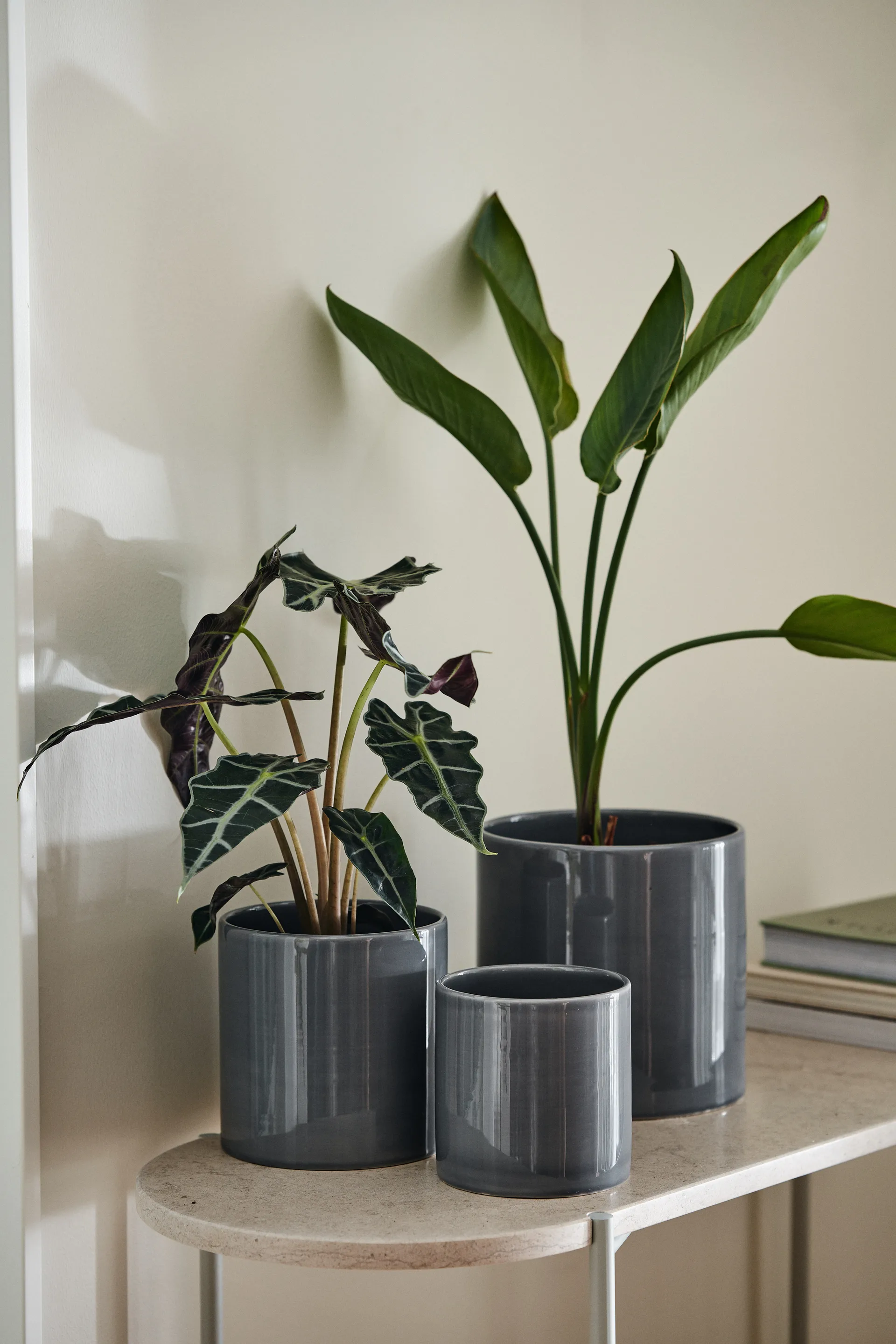 Sleek pote Ø15 cm, Charcoal Scandi Living