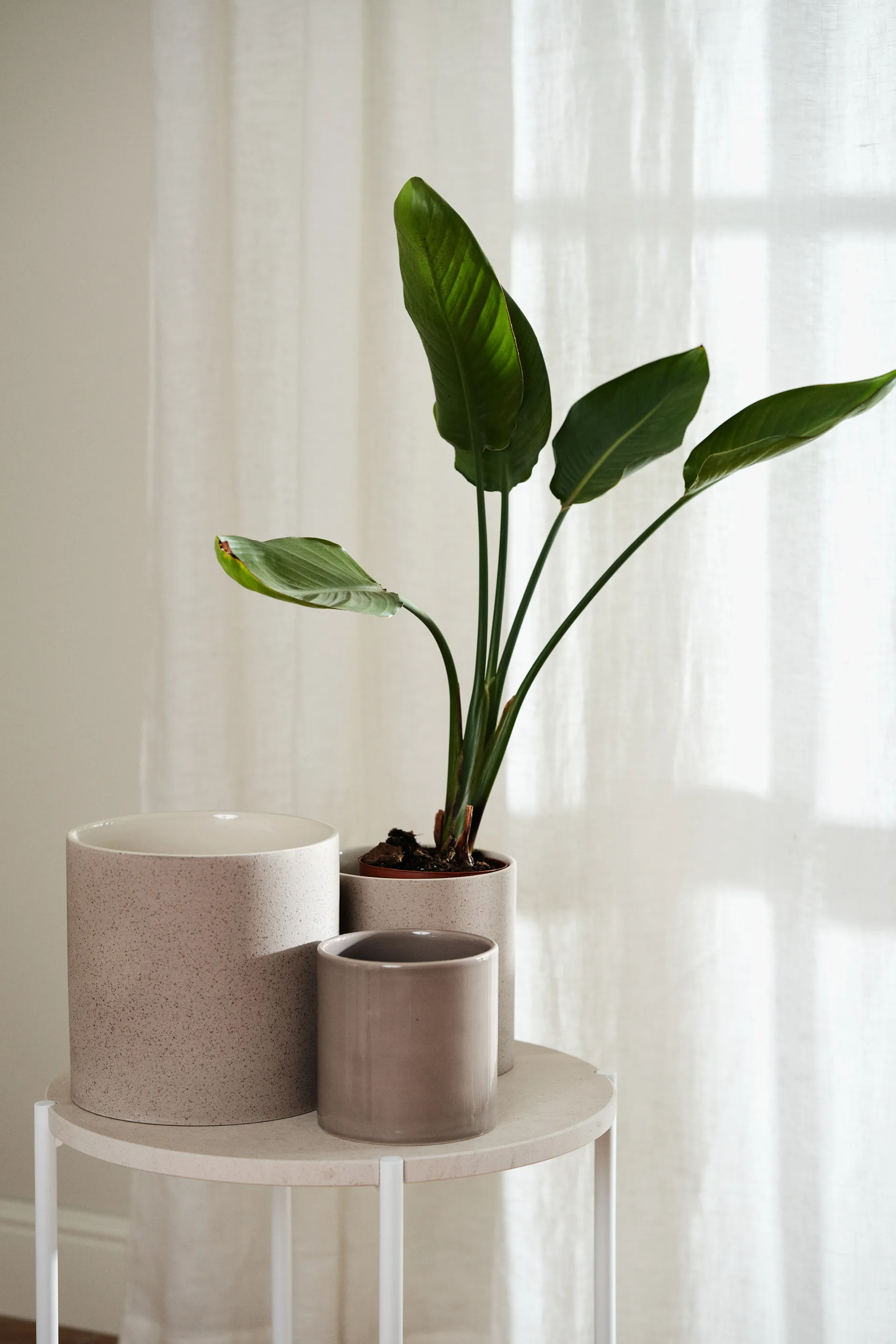 Speckled pote Ø15 cm, Bege Scandi Living