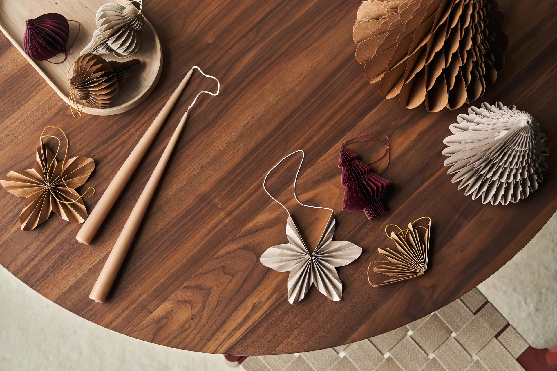 Spira enfeites 4 un., Bege Scandi Living