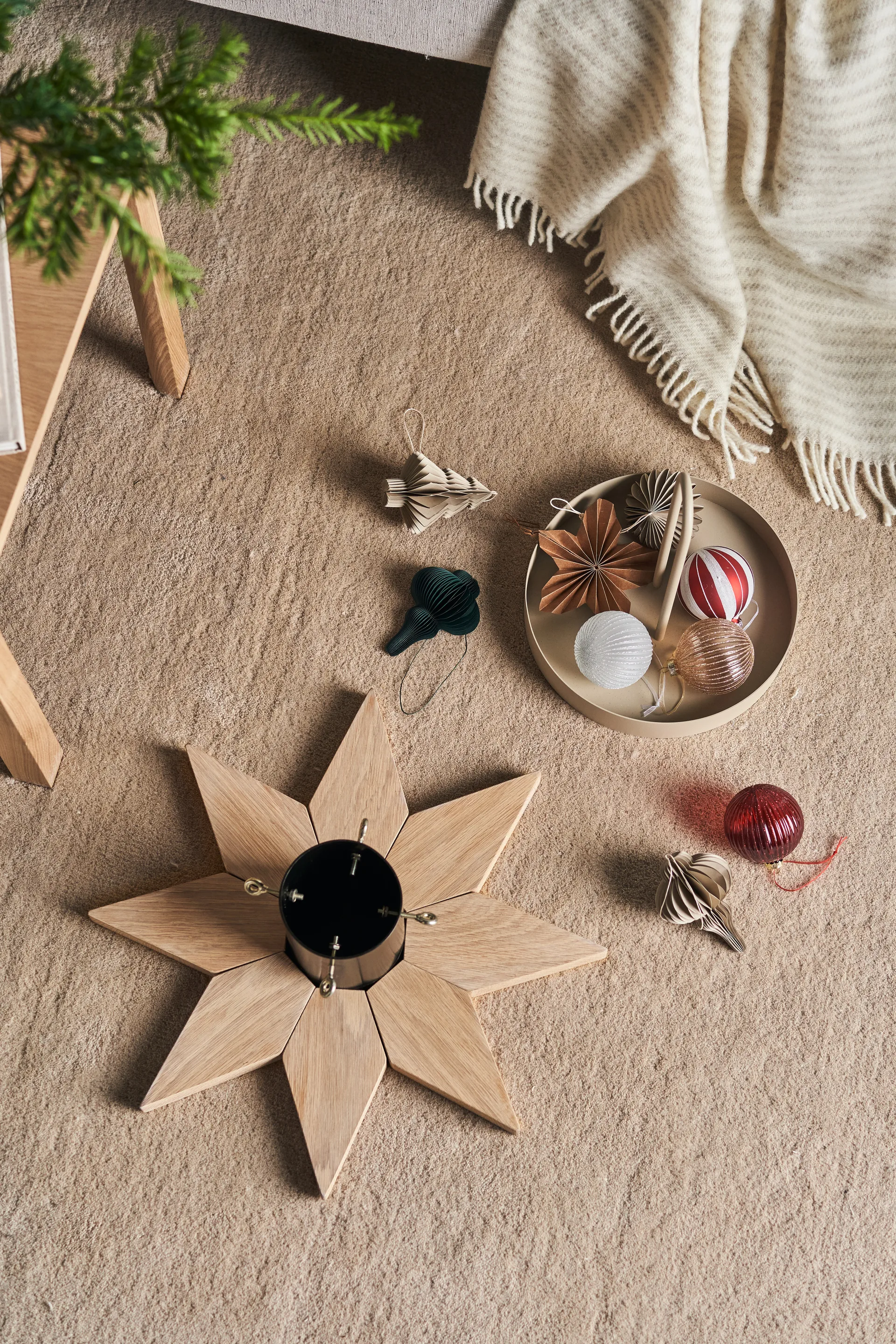 Spira enfeites 4 un., Verde floresta Scandi Living