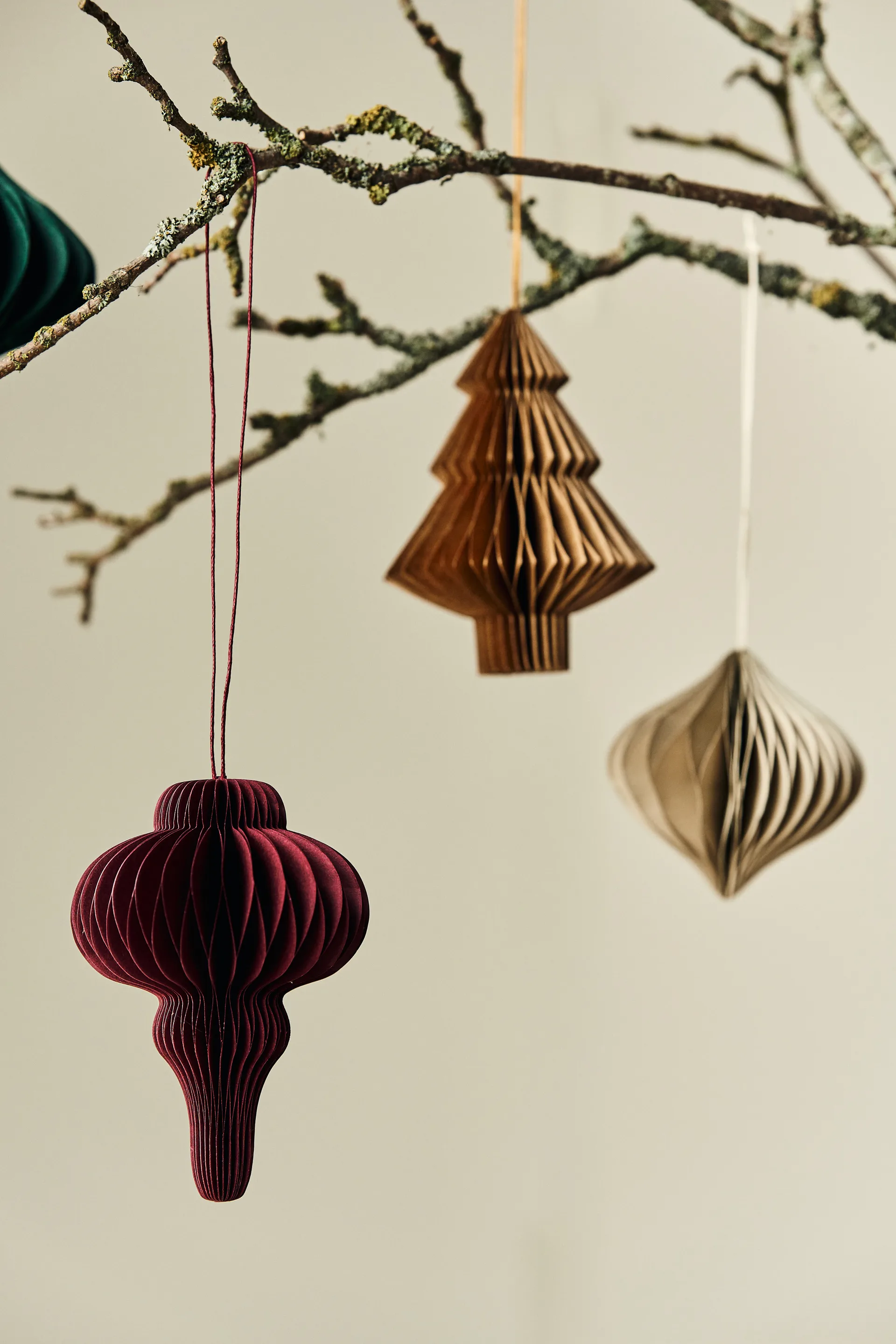 Spira enfeites 4 un., Vermelho Scandi Living