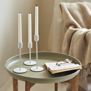 Suporte de velas Arctic 14 cm - branco - Scandi Living