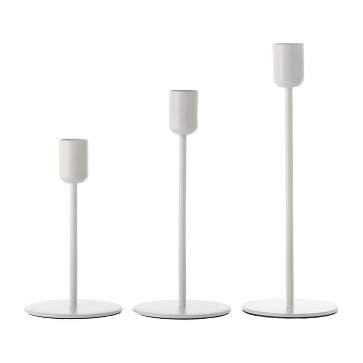 Suporte de velas Arctic 14 cm, branco Scandi Living
