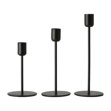 Suporte de velas Arctic 14 cm - preto - Scandi Living