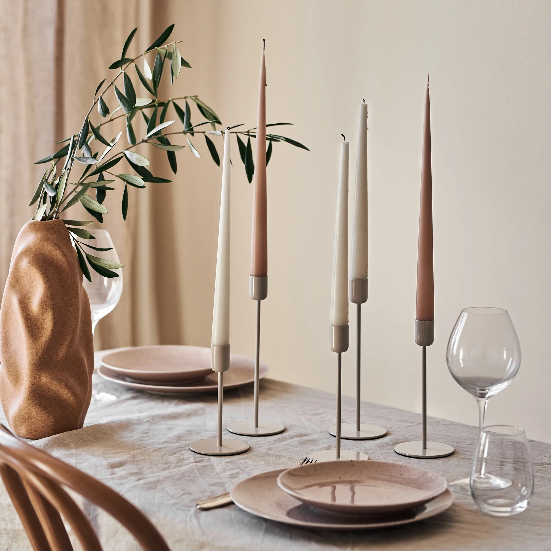 Suporte de velas Arctic 18 cm,  Scandi Living