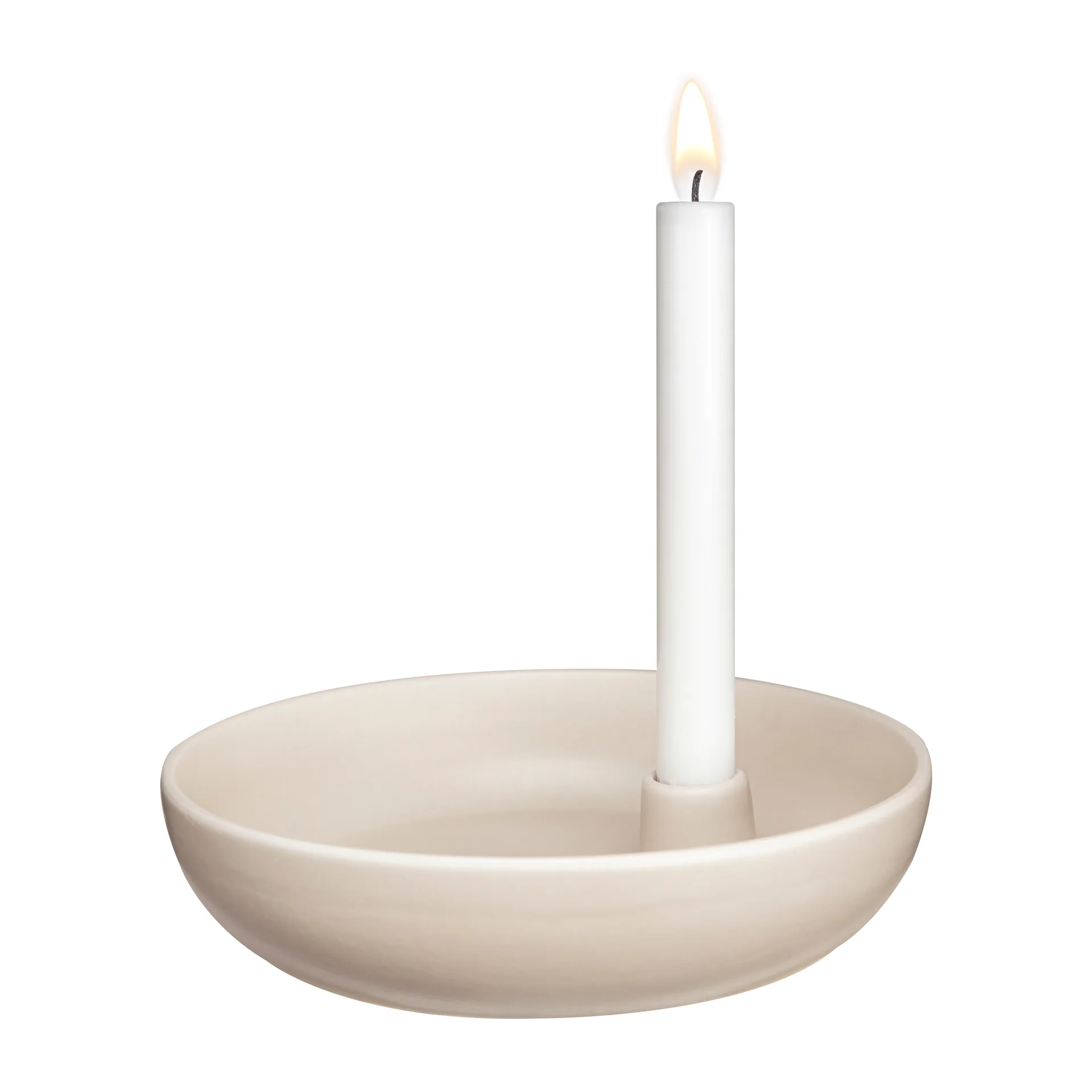 Suporte de velas Valley Ø21 cm, Bege Scandi Living