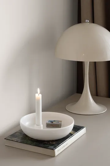 Suporte de velas Valley Ø21 cm - Branco - Scandi Living