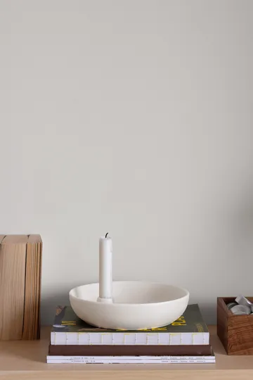 Suporte de velas Valley Ø21 cm - Branco - Scandi Living