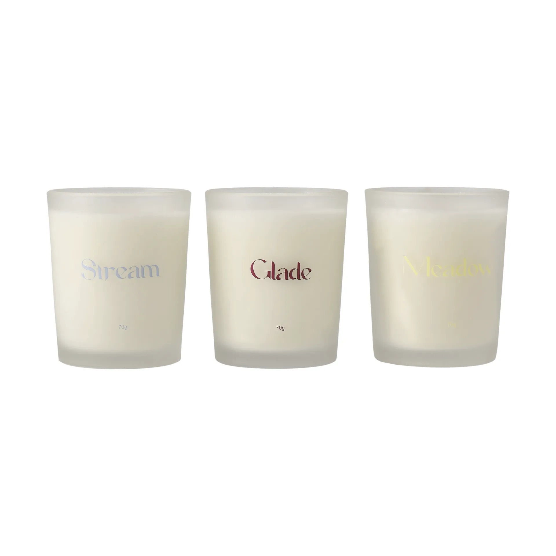 Suporte de velas Vela perfumada 3 unidades Scandi Living