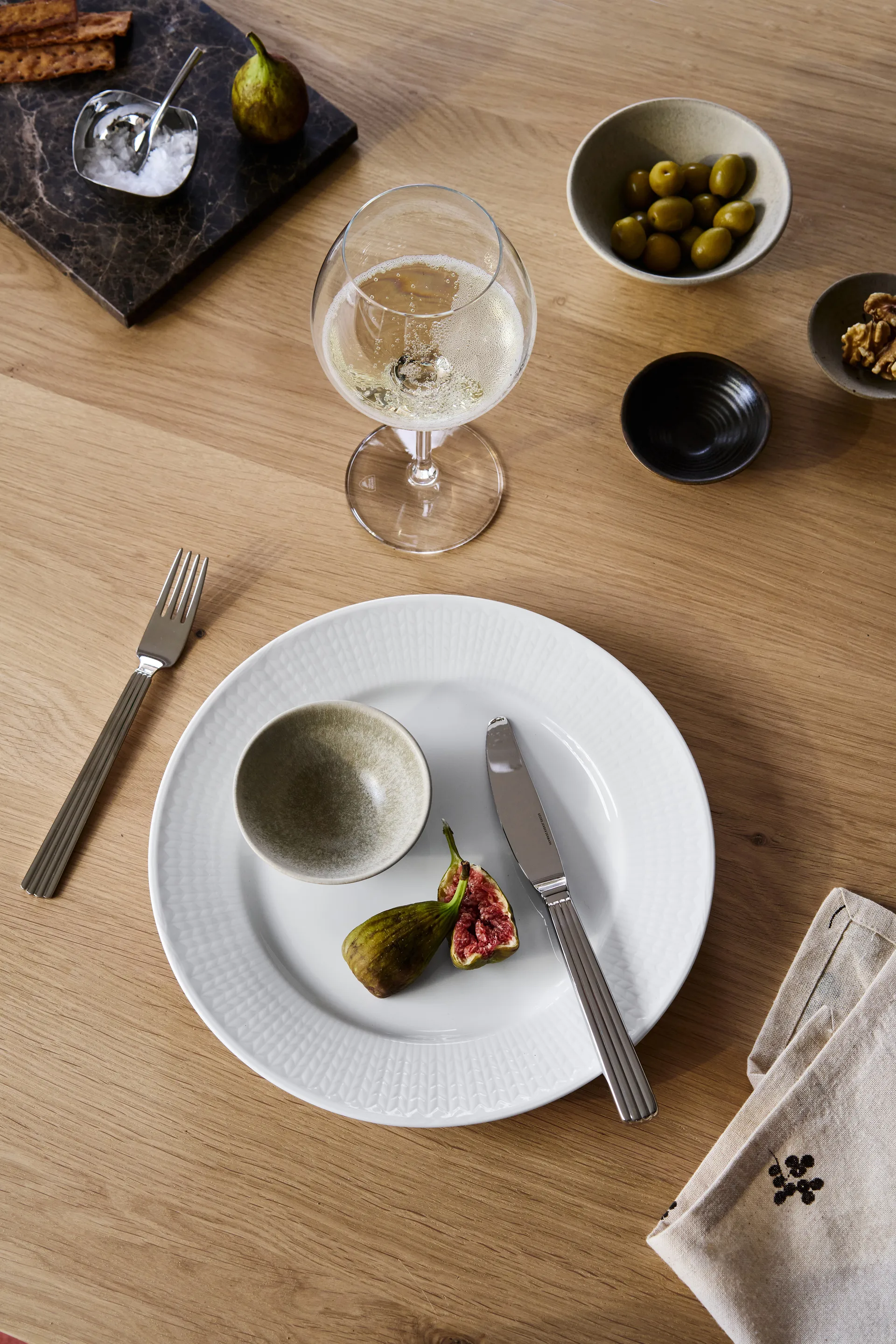 Taça de servir Terra, Bege em grés, Ø12 cm Scandi Living