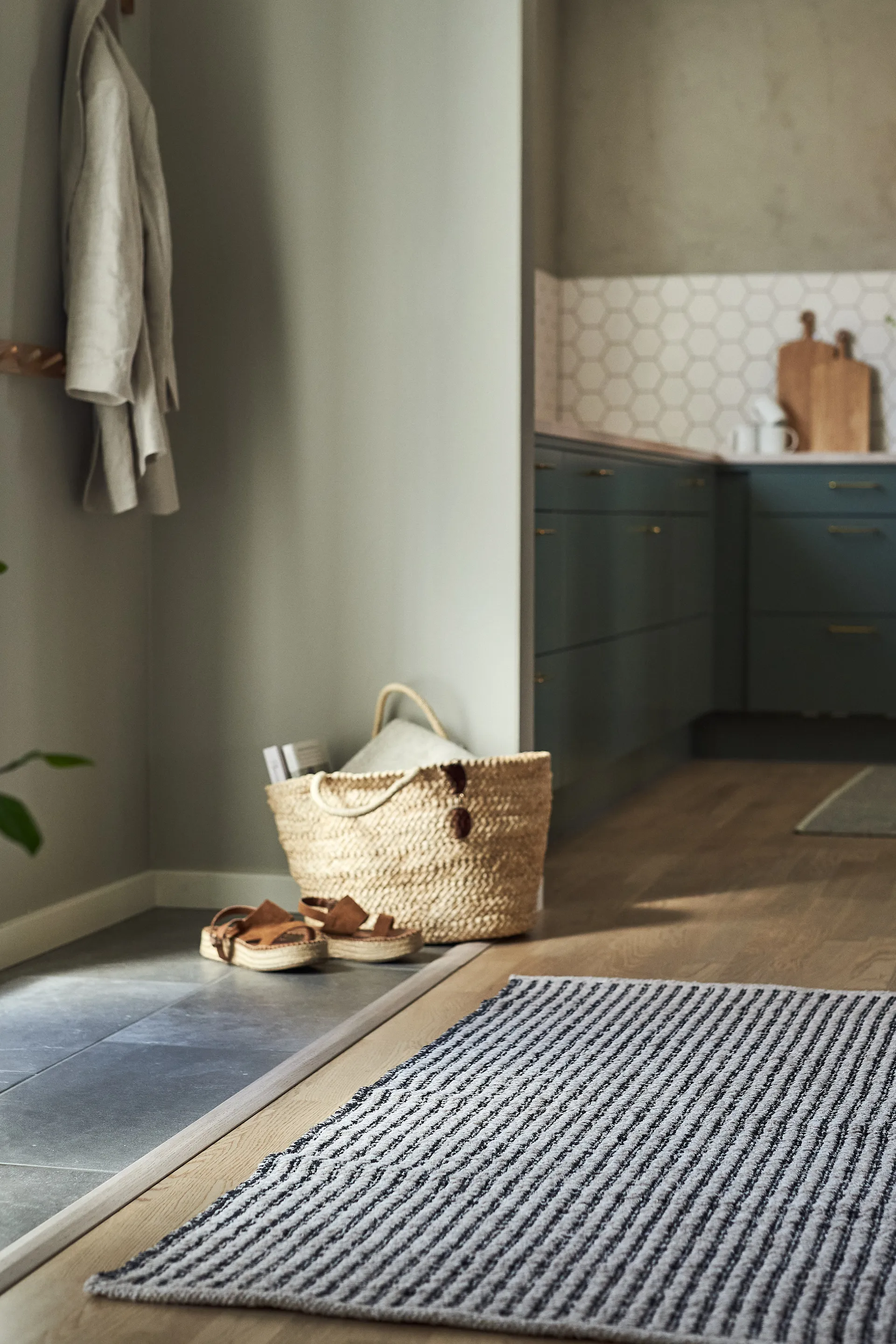 Tapete bege-preto Harvest, 70x200cm Scandi Living