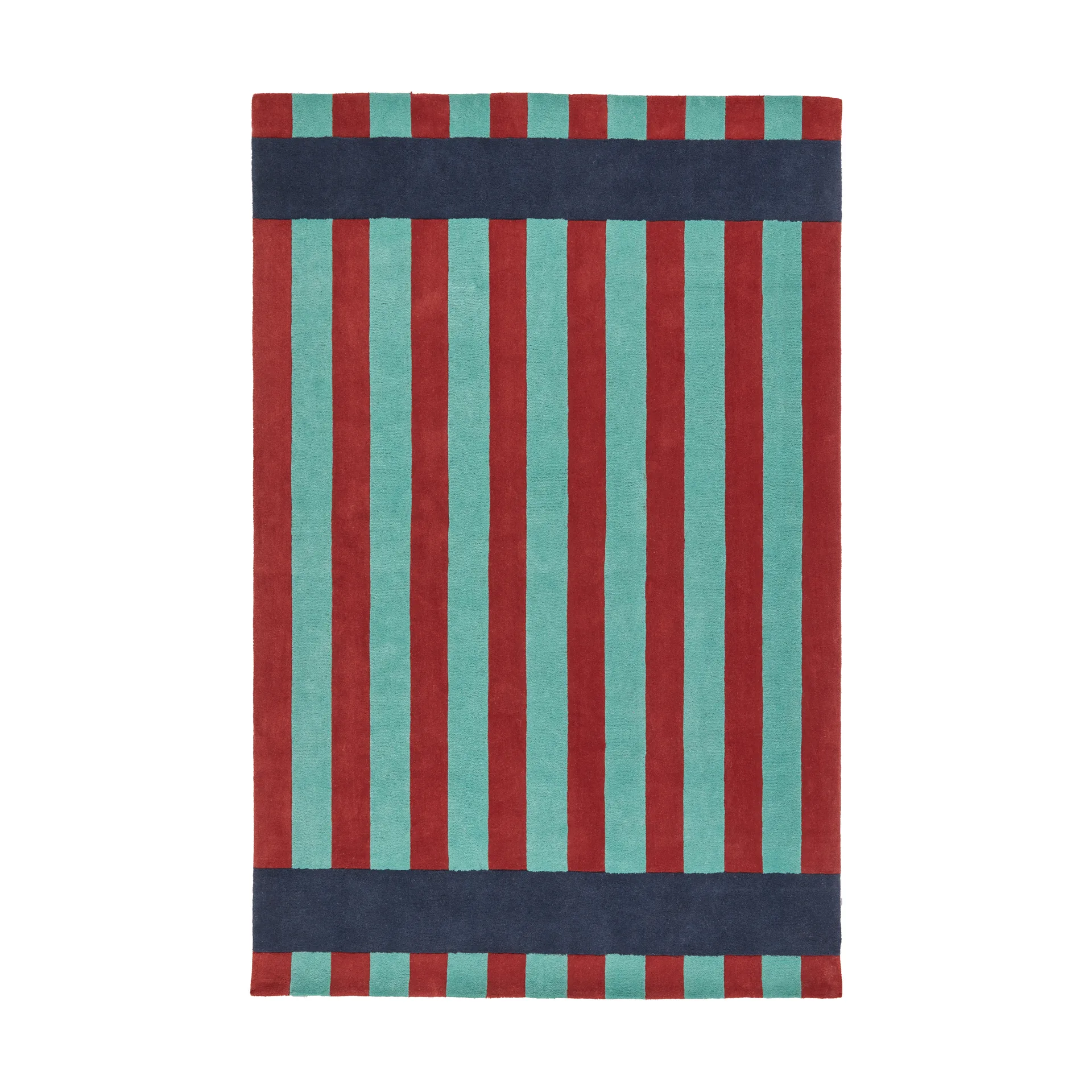 Tapete de lã Aisles, Verde, 170x240 cm Scandi Living