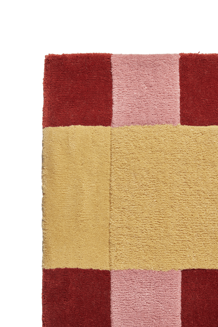 Tapete de lã Aisles, Vermelho, 170x240 cm Scandi Living