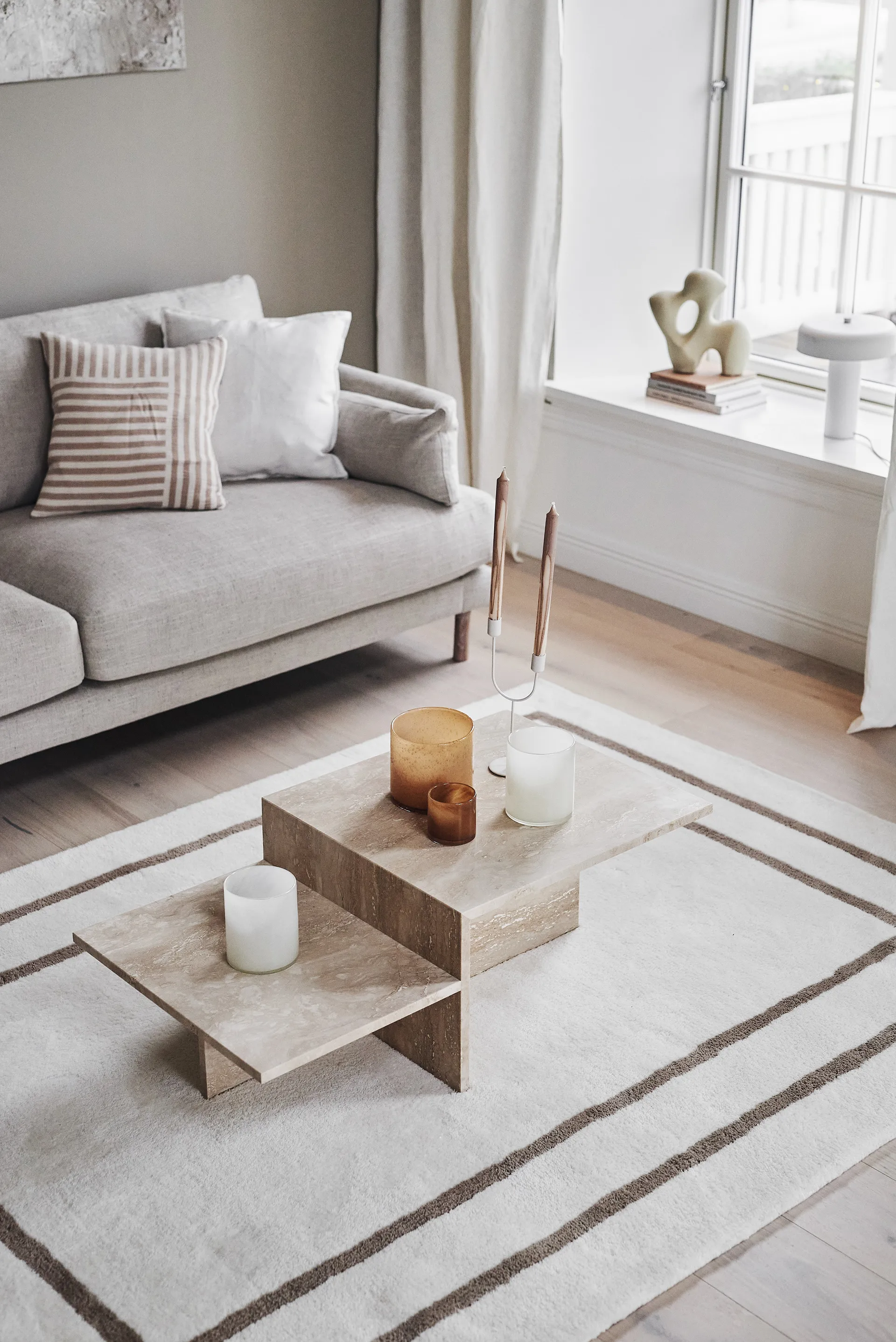 Tapete de lã Borders, 170x240 cm Scandi Living