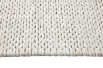 Tapete de lã Braided natural branco - 200x300 cm - Scandi Living