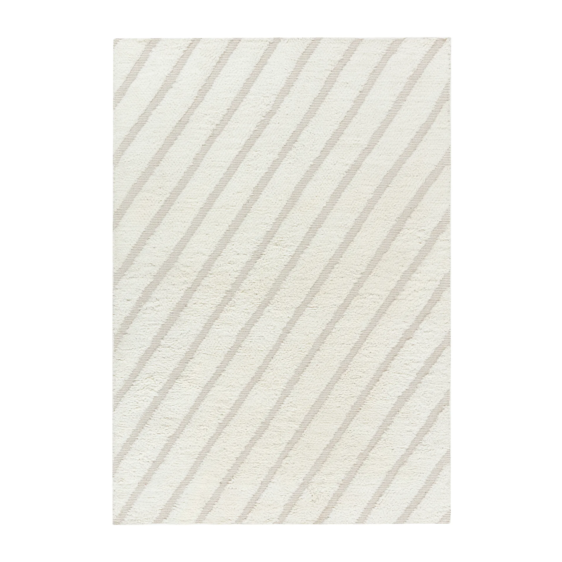 Tapete de lã Cozy line natural branco, 170x240 cm Scandi Living