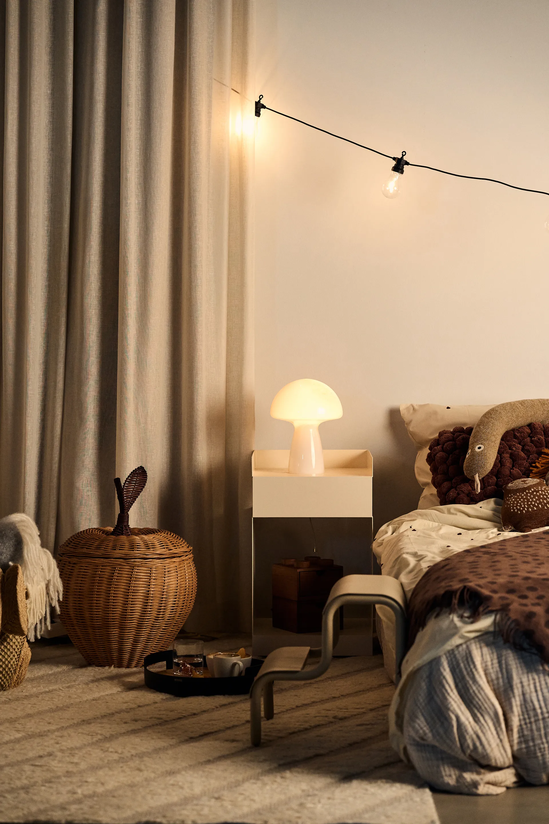 Tapete de lã Cozy line natural branco, 170x240 cm Scandi Living