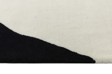 Tapete de lã Flow branco-preto - 170x240 cm - Scandi Living