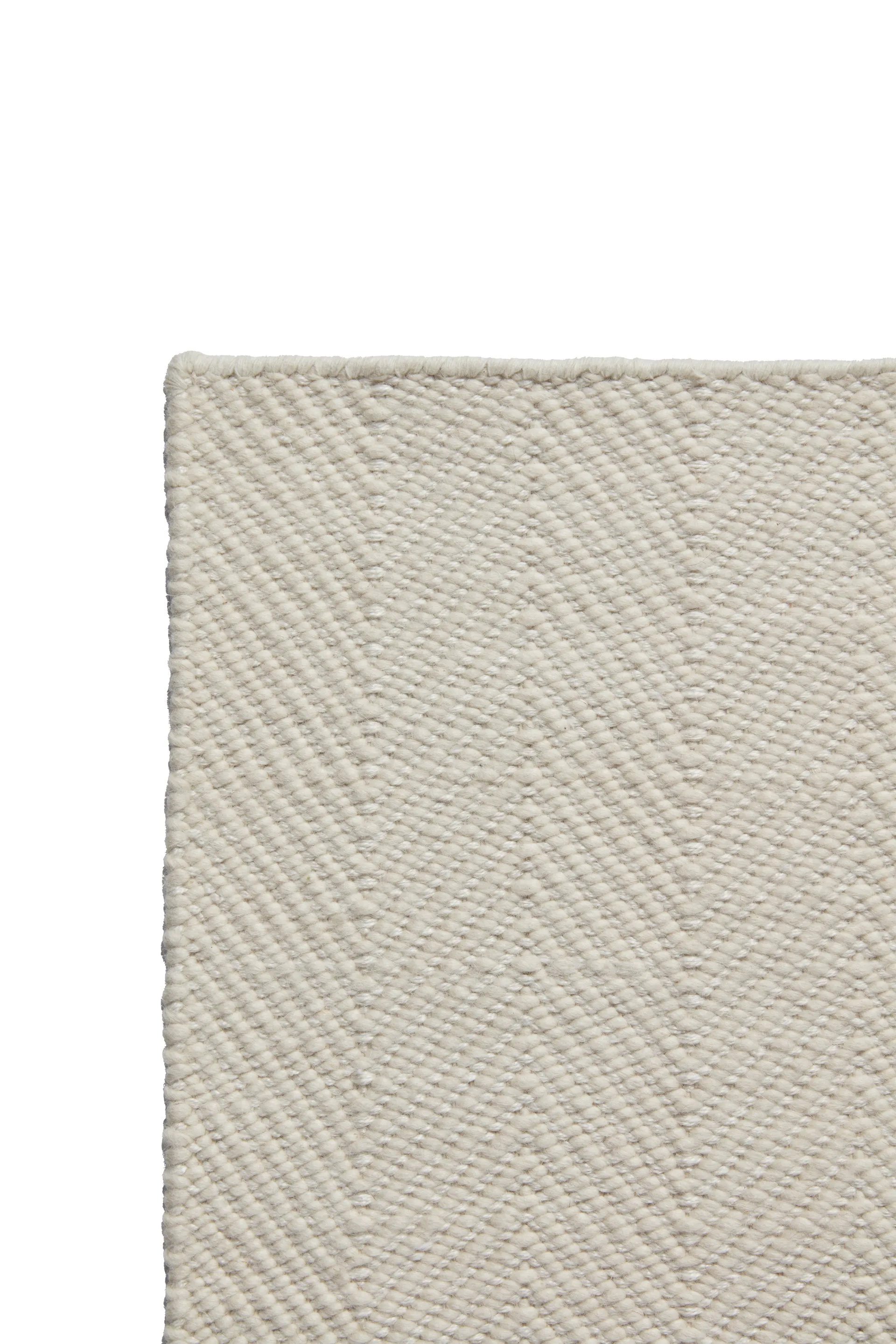 Tapete de lã Furrow natural branco, 170x240 cm Scandi Living
