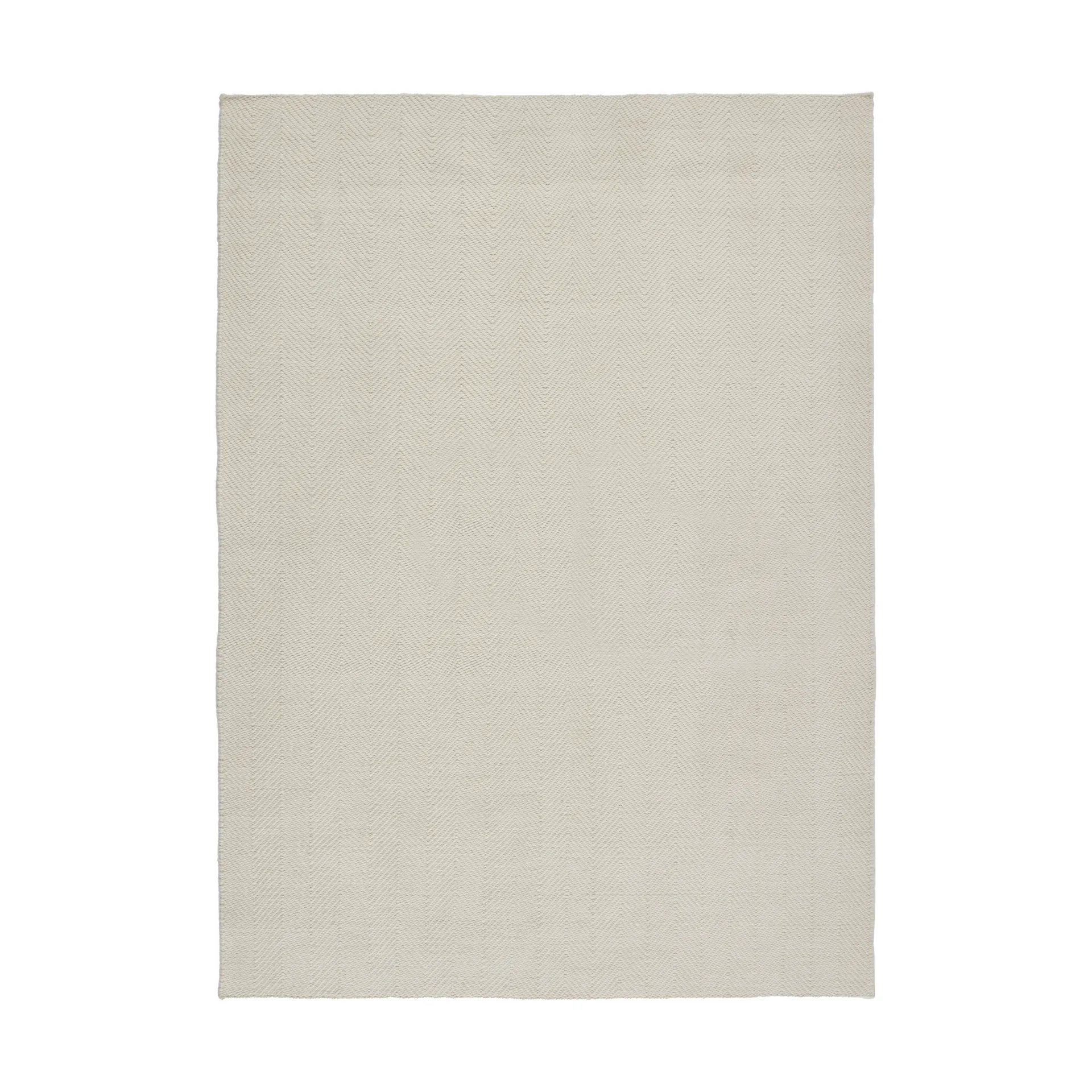 Tapete de lã Furrow natural branco, 200x300 cm Scandi Living