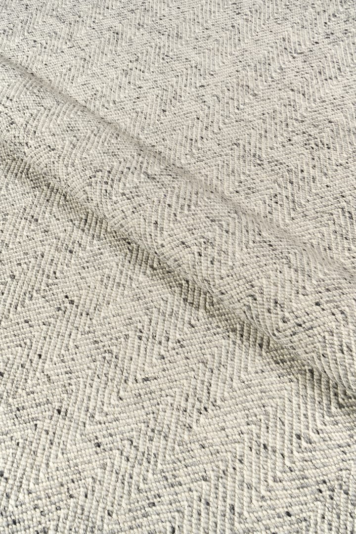Tapete de lã Furrow natural branco/cinza, 170x240 cm Scandi Living
