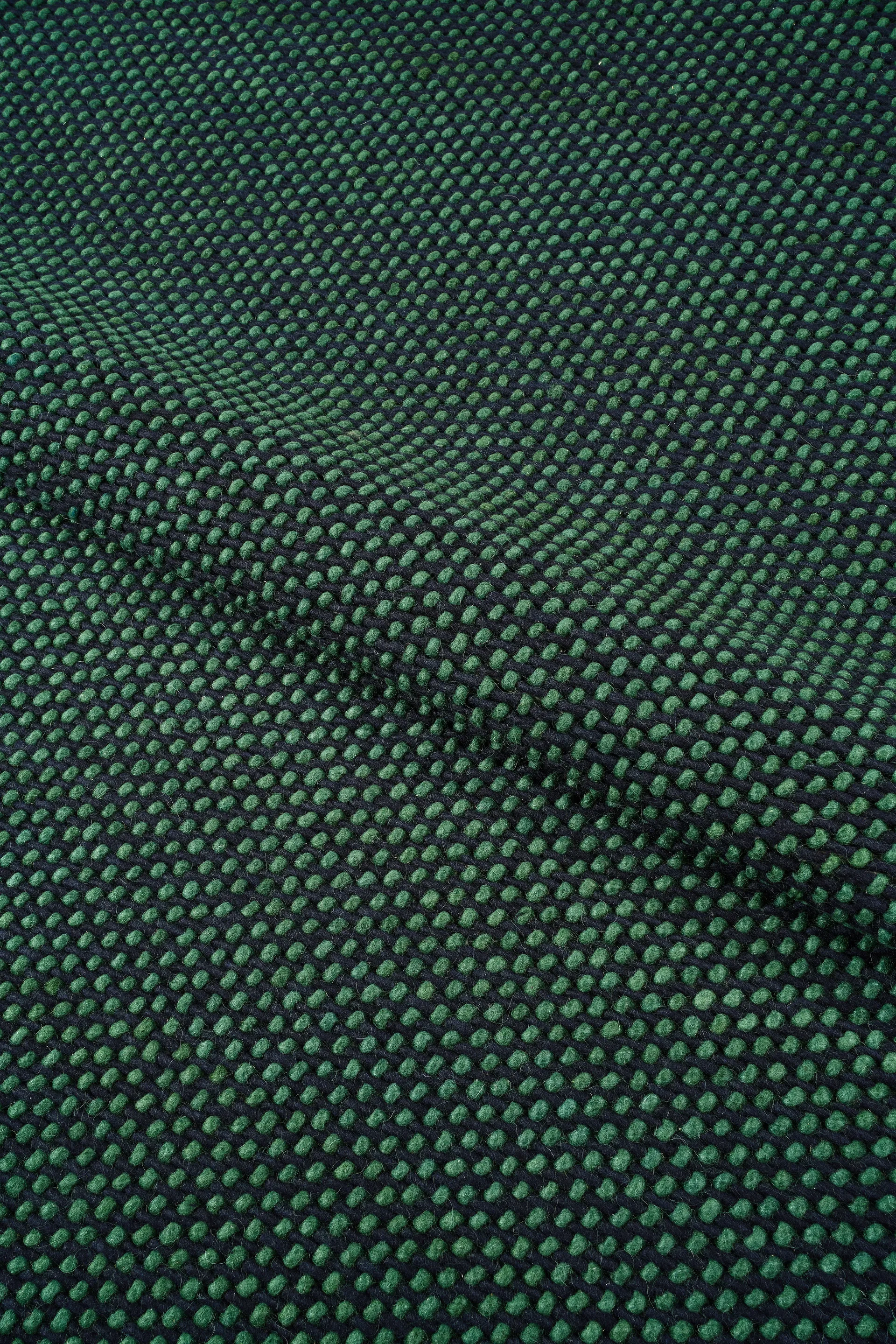 Tapete de lã Hill azul/verde, 200x300 cm Scandi Living