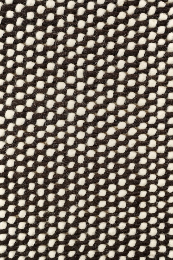 Tapete de lã Hill branco/marrom, 200x300 cm Scandi Living
