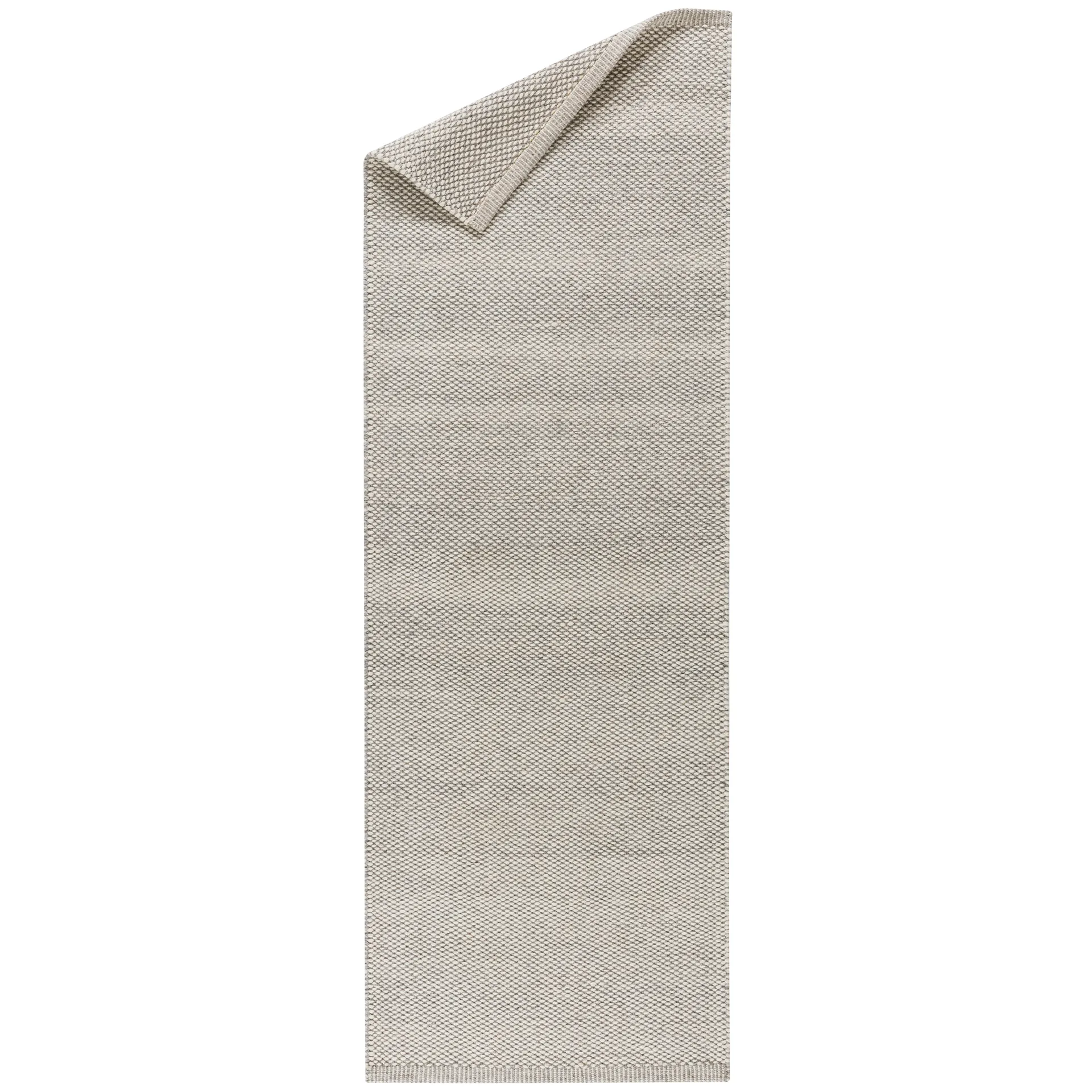 Tapete de lã Lea natural branco, 80x240 cm Scandi Living