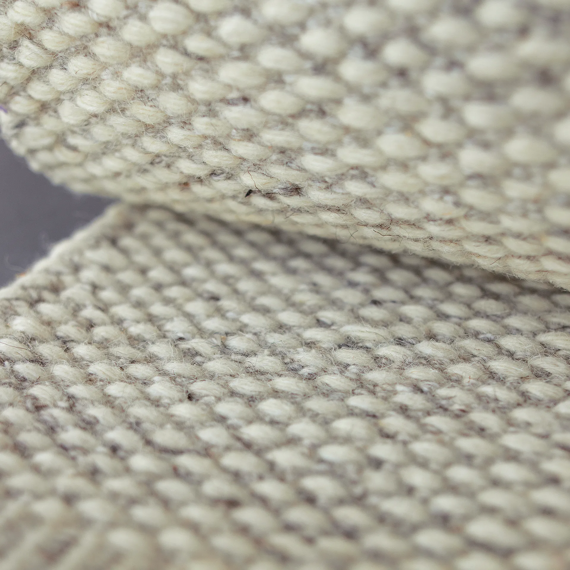 Tapete de lã Lea natural branco, 80x240 cm Scandi Living