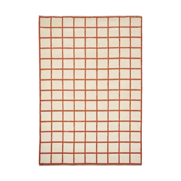 Tapete de lã Pasture natural branco/cor de ferrugem - 170x240 cm - Scandi Living