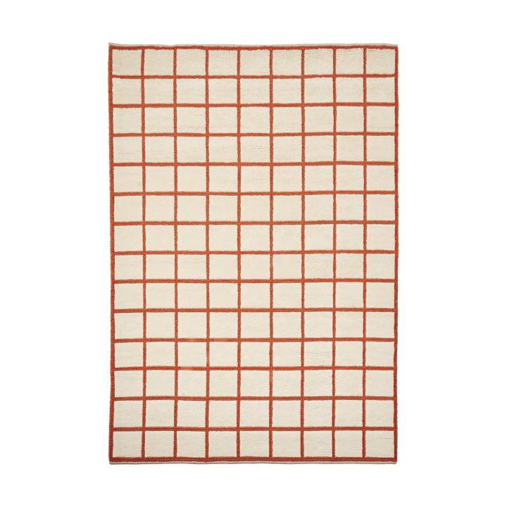 Tapete de lã Pasture natural branco/cor de ferrugem - 170x240 cm - Scandi Living