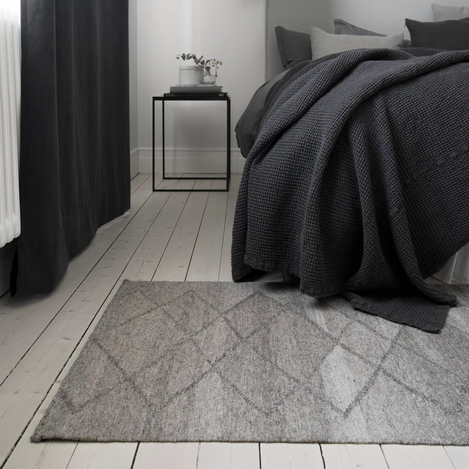 Tapete de lã Peak cinza, 170x240 cm Scandi Living
