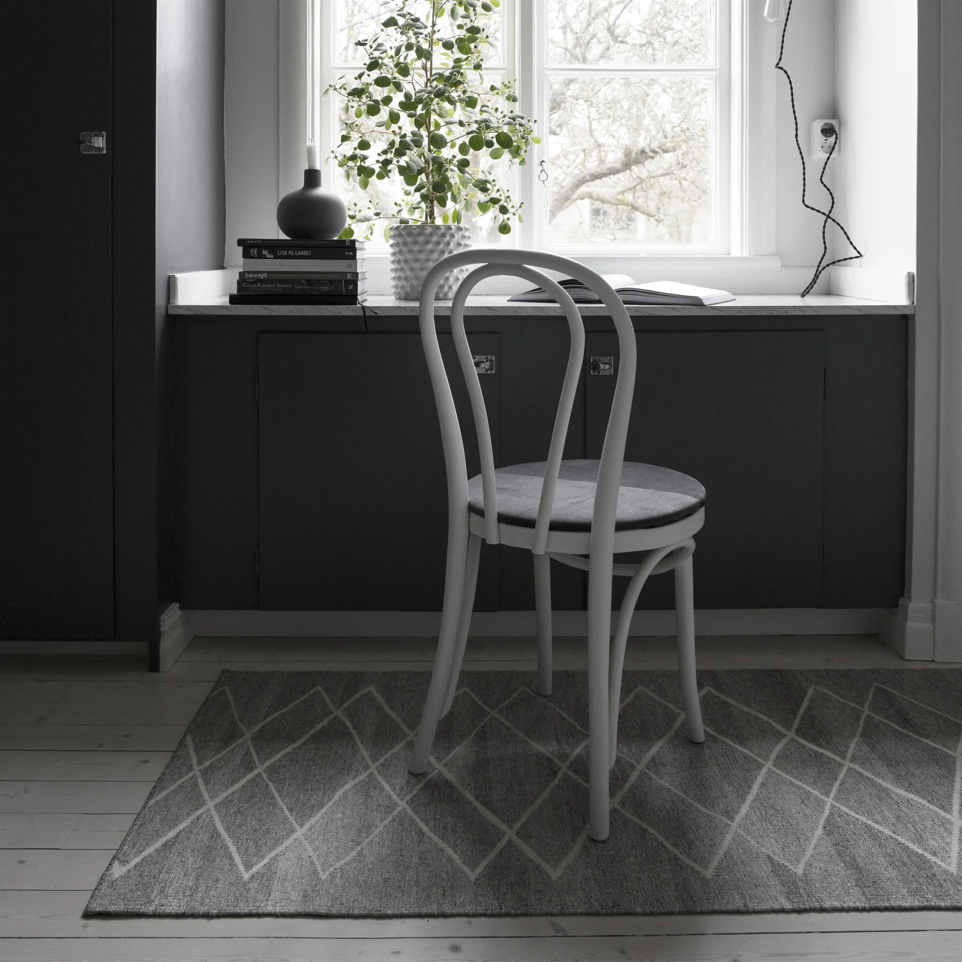 Tapete de lã Peak creme , 80x240 cm Scandi Living