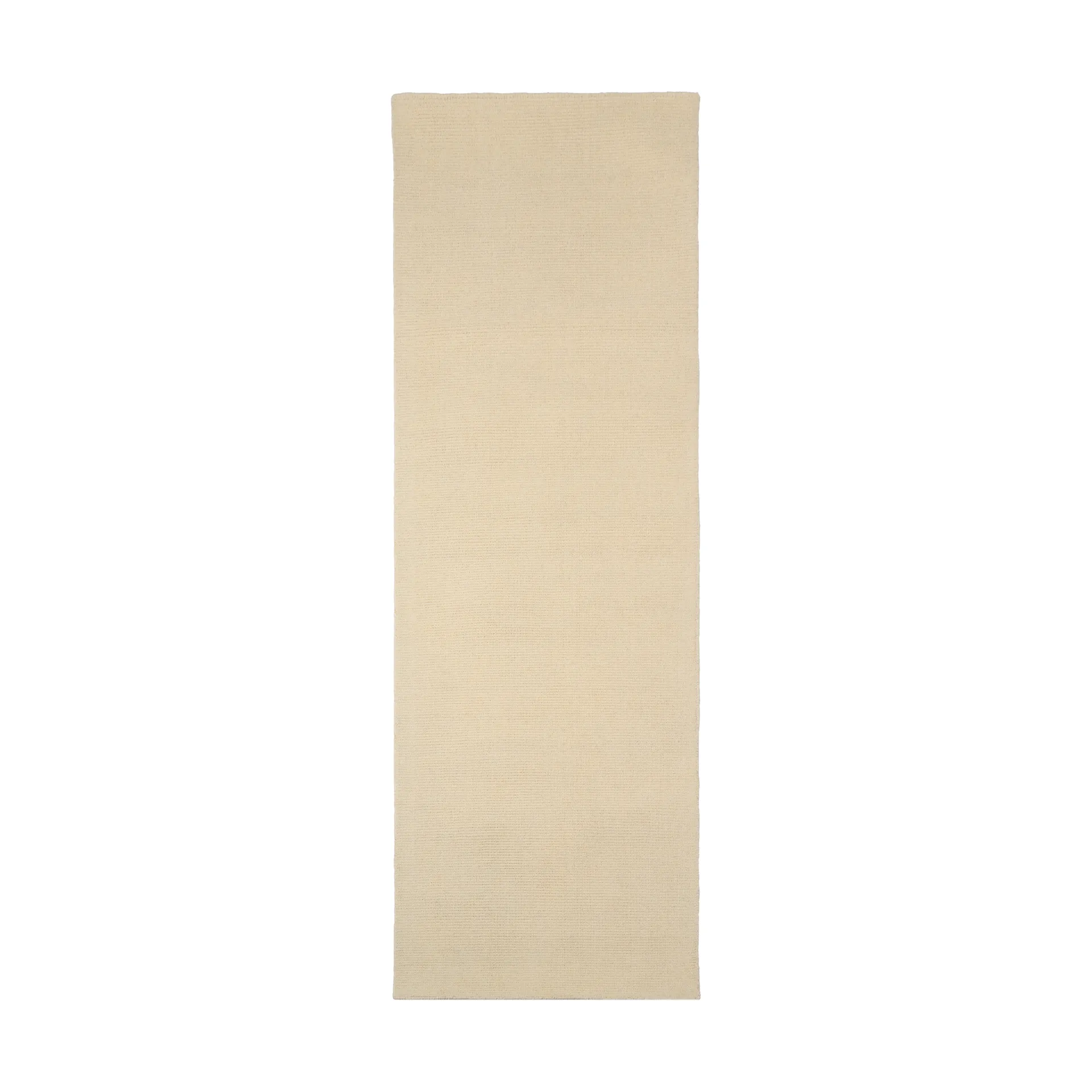 Tapete de lã Terrain natural branco, 80x240 cm Scandi Living