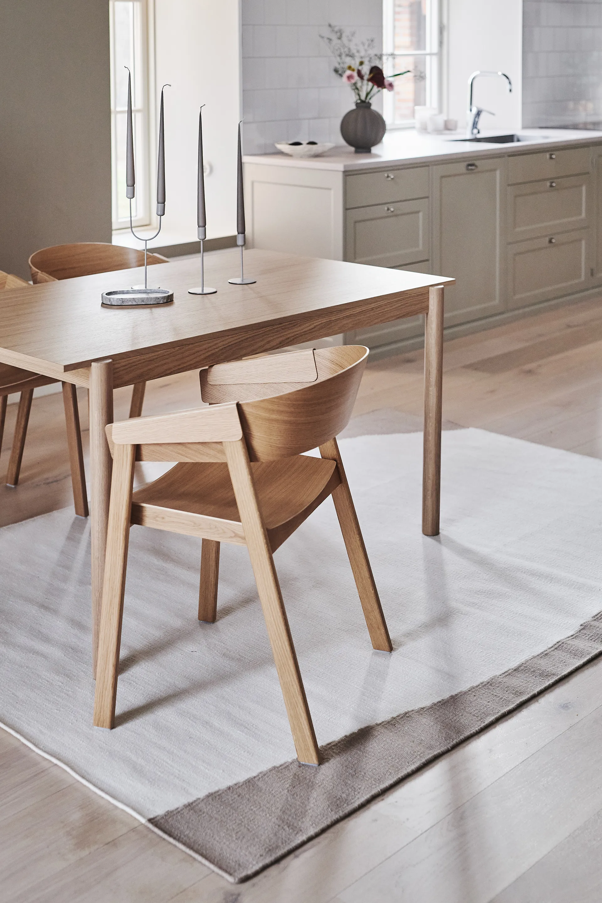 Tapete Flow kelim branco-bege, 170x240 cm Scandi Living