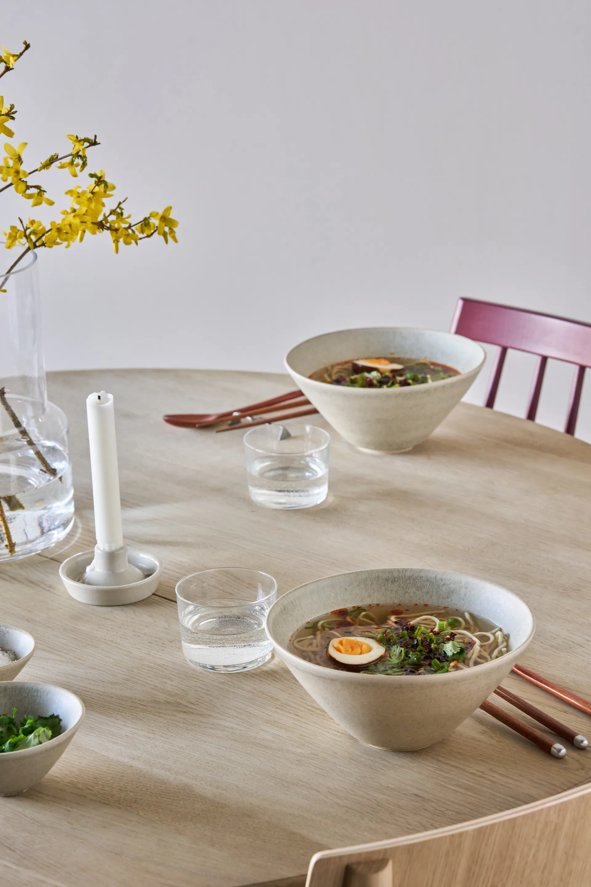 Tigela de ramen Terra, Bege em grés, Ø20 cm Scandi Living