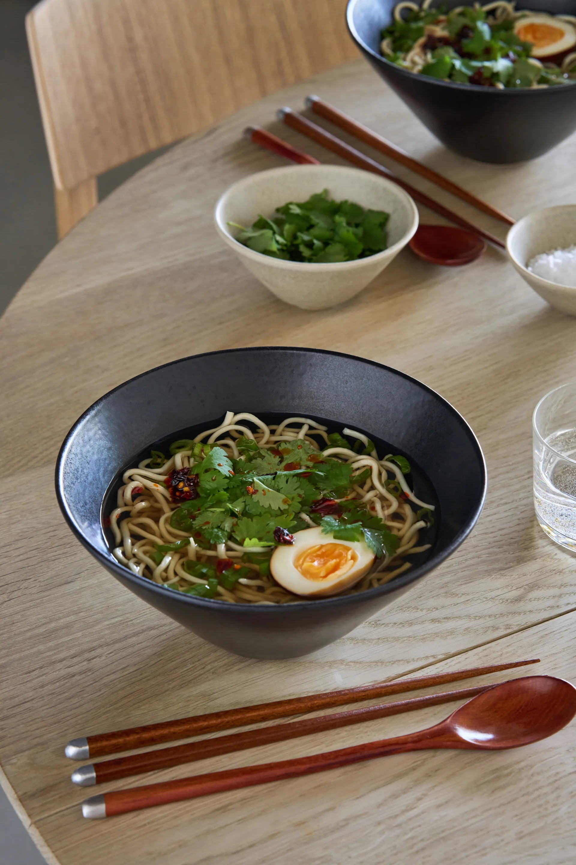 Tigela de ramen Terra, Preto em grés, Ø20 cm Scandi Living